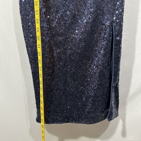 NWT‎ $358 Ieena for Mac Duggal [ 8 ] Sequin One-Shoulder Cocktail Dress - Picture 6 of 12